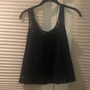 Abercrombie Navy lace tank